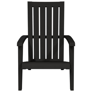 Adirondack Gartenstühle 2er Set Schwarz