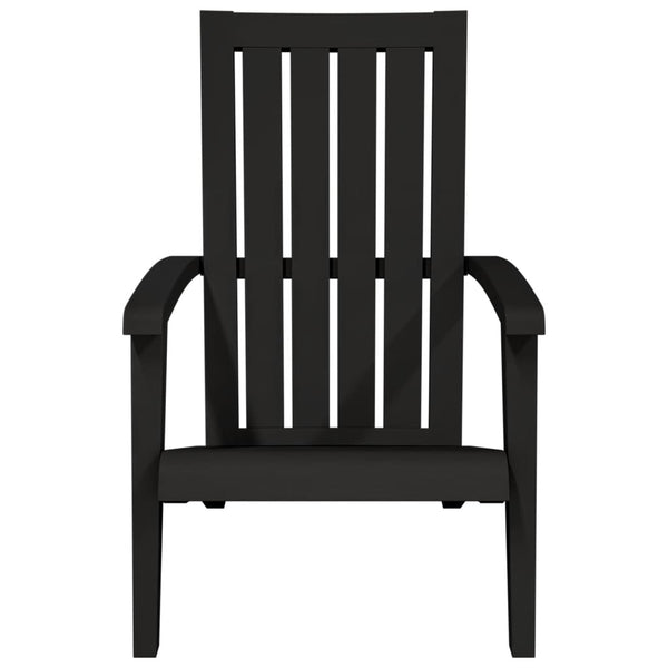 Adirondack Gartenstühle 2er Set Schwarz