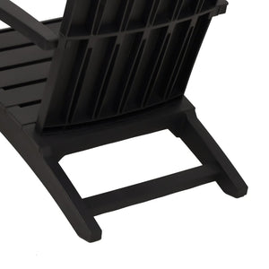 Adirondack Gartenstühle 2er Set Schwarz