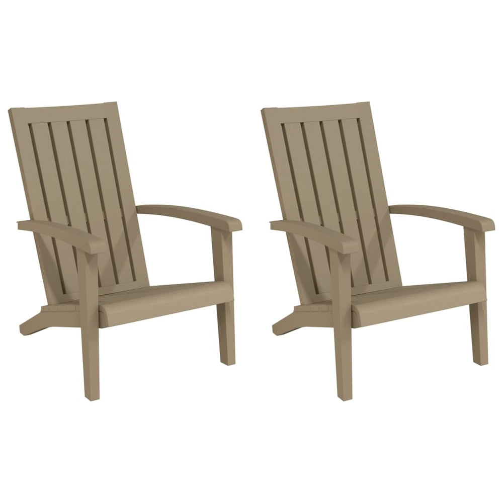 Adirondack Gartenstühle 2er Set Hellbraun