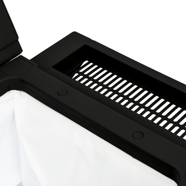 Schwarzer 3-in-1 Servierwagen mit Kühlbox