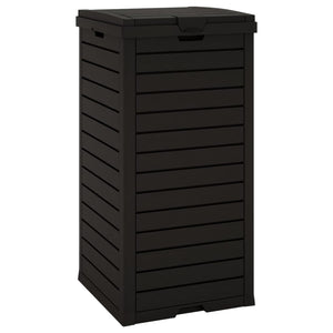 Schwarze Outdoor-Mülltonne 118L