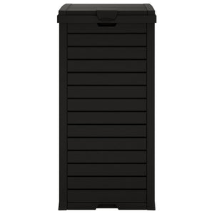 Schwarze Outdoor-Mülltonne 118L