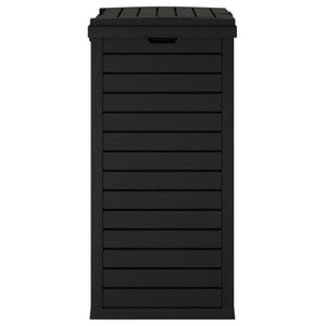 Schwarze Outdoor-Mülltonne 118L
