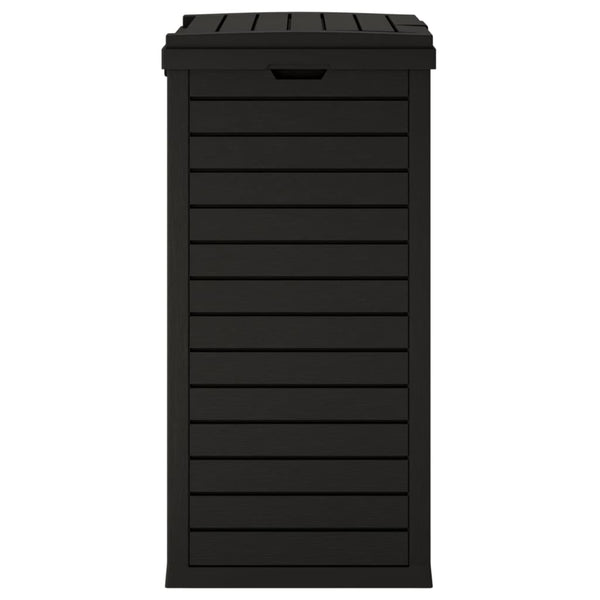 Schwarze Outdoor-Mülltonne 118L