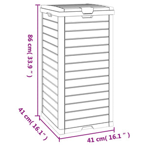 Schwarze Outdoor-Mülltonne 118L