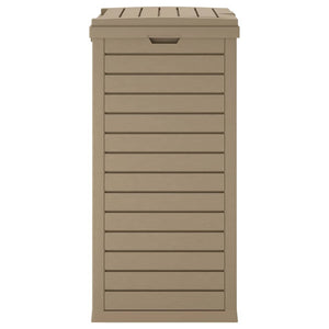 Hellbraune Outdoor-Mülltonne 118L