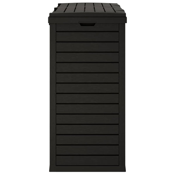 Schwarze Outdoor-Mülltonne 230L