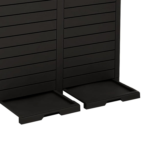 Schwarze Outdoor-Mülltonne 230L