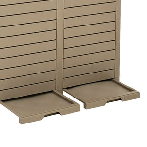 vidaXL Poubelle d'extérieur marron clair 78x41x86 cm polypropylène