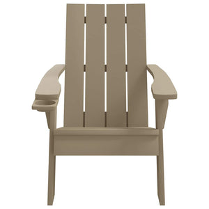 vidaXL Chaise de jardin Adirondack marron clair 75x88,5x89,5 cm polypropylène