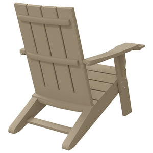 vidaXL Chaise de jardin Adirondack marron clair 75x88,5x89,5 cm polypropylène