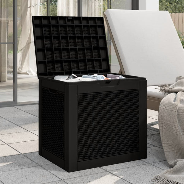 Gartenbox Schwarz 55,5x43x53 cm