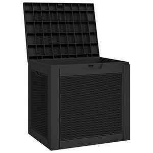 Gartenbox Schwarz 55,5x43x53 cm