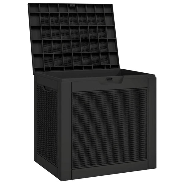 Gartenbox Schwarz 55,5x43x53 cm