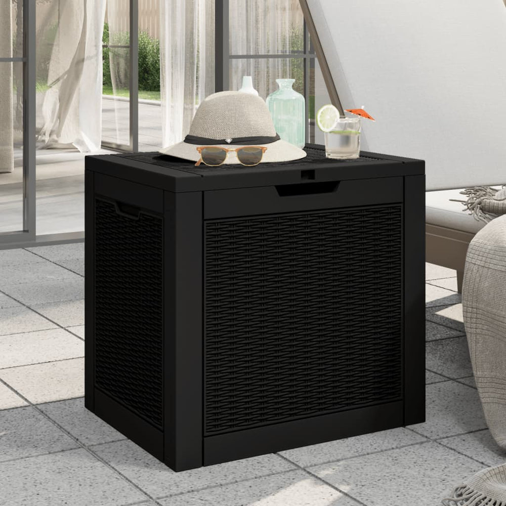 Gartenbox Schwarz 55,5x43x53 cm