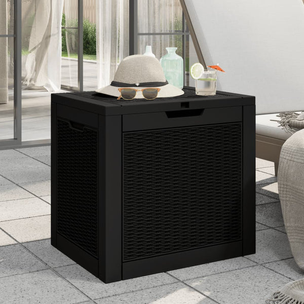 Gartenbox Schwarz 55,5x43x53 cm
