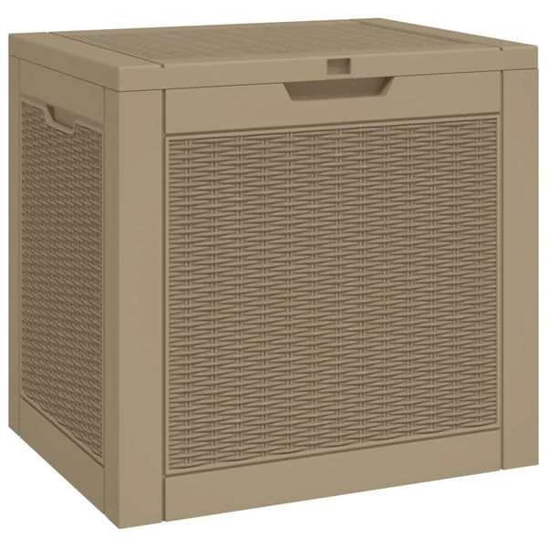 vidaXL Boîte de jardin marron clair 55,5x43x53 cm polypropylène