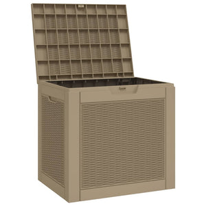 vidaXL Boîte de jardin marron clair 55,5x43x53 cm polypropylène