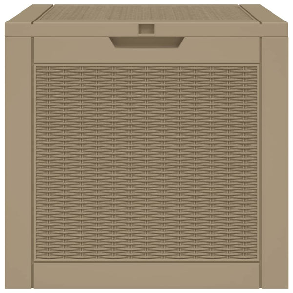 vidaXL Boîte de jardin marron clair 55,5x43x53 cm polypropylène
