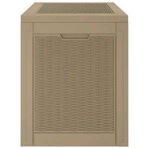 vidaXL Boîte de jardin marron clair 55,5x43x53 cm polypropylène