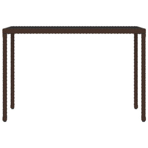 6-tlg. Garten Essgruppe Braun Poly Rattan