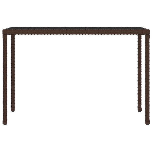 6-tlg. Garten Essgruppe Braun Poly Rattan