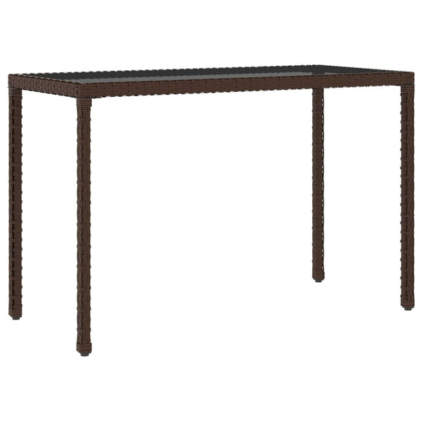 6-tlg. Garten Essgruppe Braun Poly Rattan