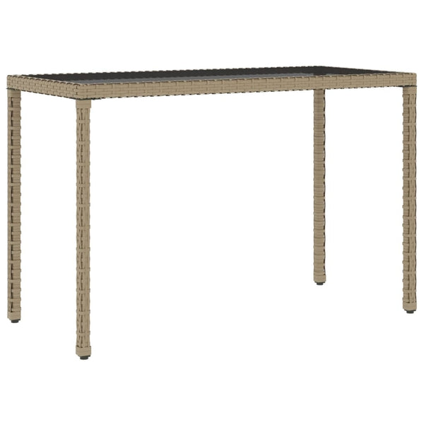 6-tlg. Garten Essgruppe Beige Poly Rattan