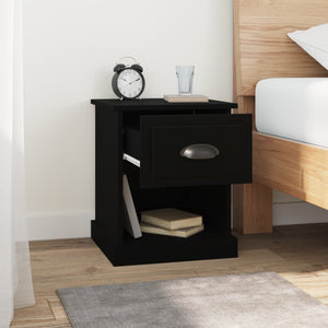Nachttische Schwarz 2er Set