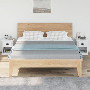 vidaXL Tables de chevet 2 pcs Blanc brillant 39x39x47,5 cm Bois d'ingénierie