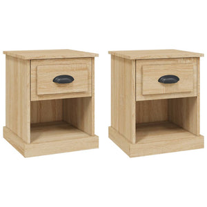 Nachttische Sonoma-Eiche, 2er Set