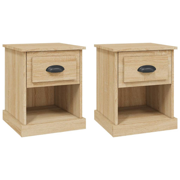 Nachttische Sonoma-Eiche, 2er Set