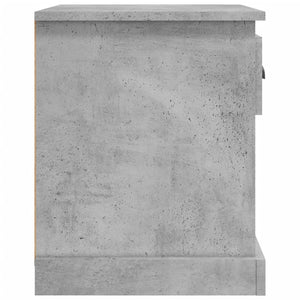 Betongraue Nachttische, 2er-Set