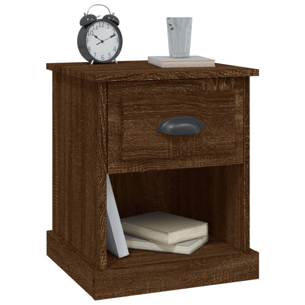 Nachttisch Braun Eichenoptik 39x39 cm