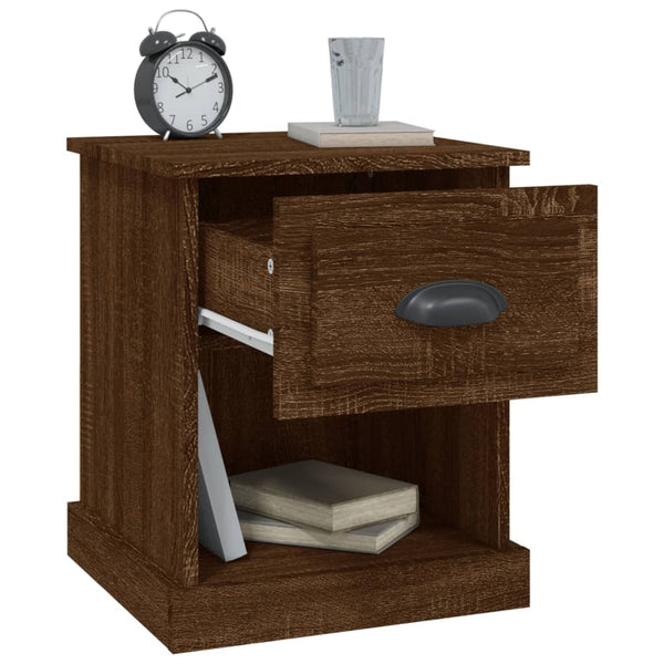 Nachttisch Braun Eichenoptik 39x39 cm