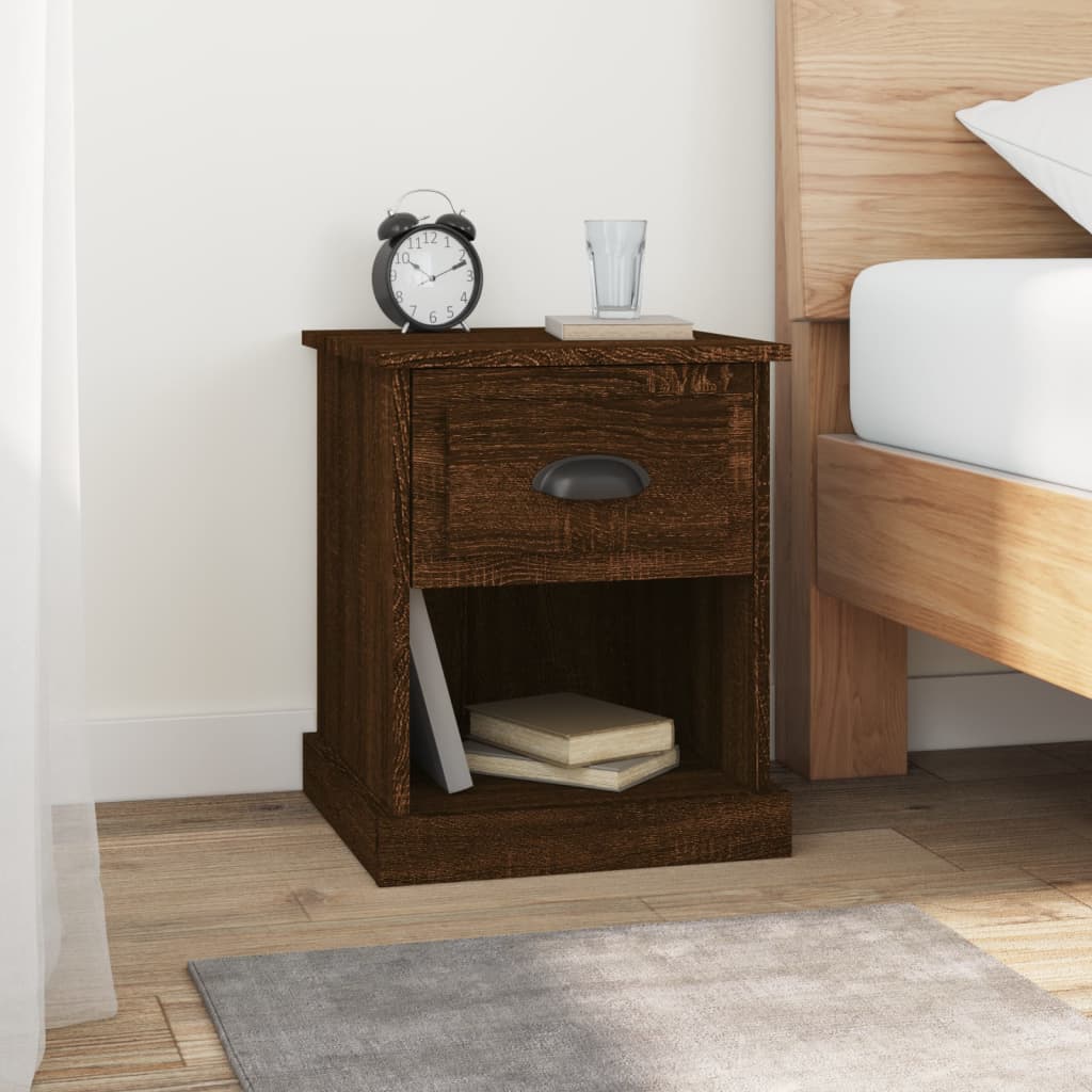 Nachttisch Braun Eichenoptik 39x39 cm