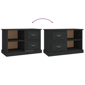 Schwarzer TV-Schrank 73 cm