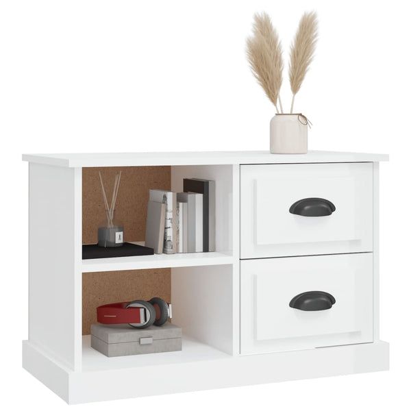 Hochglanz TV-Schrank Weiß, 73 cm