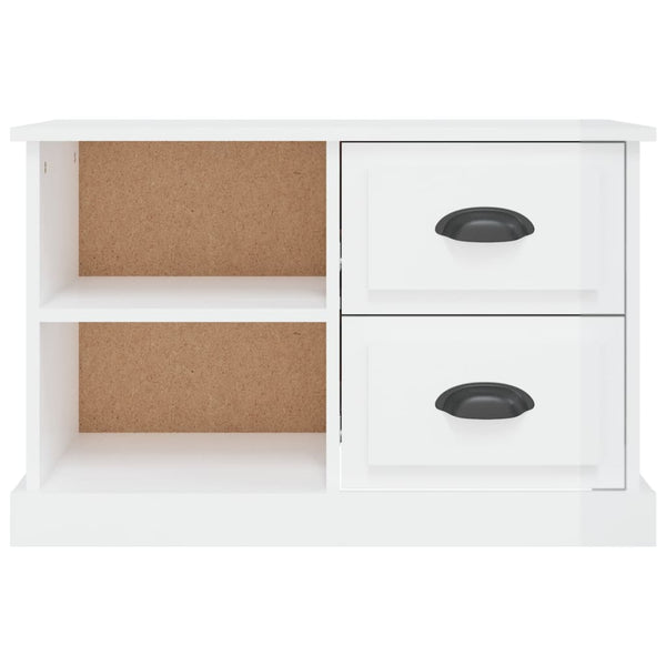 Hochglanz TV-Schrank Weiß, 73 cm