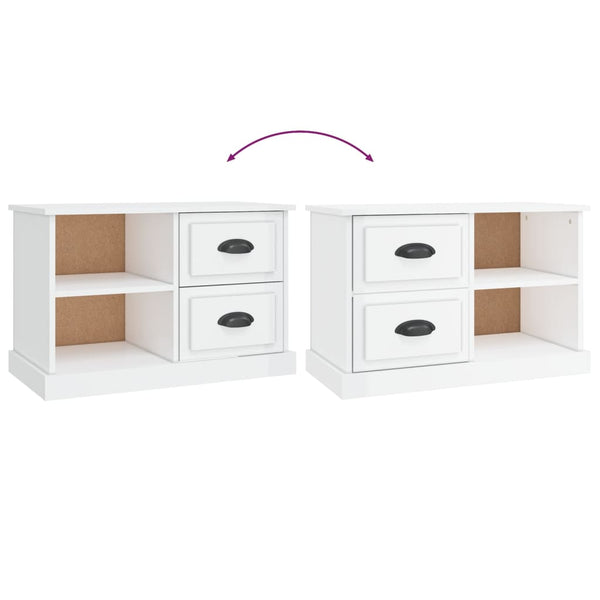 Hochglanz TV-Schrank Weiß, 73 cm