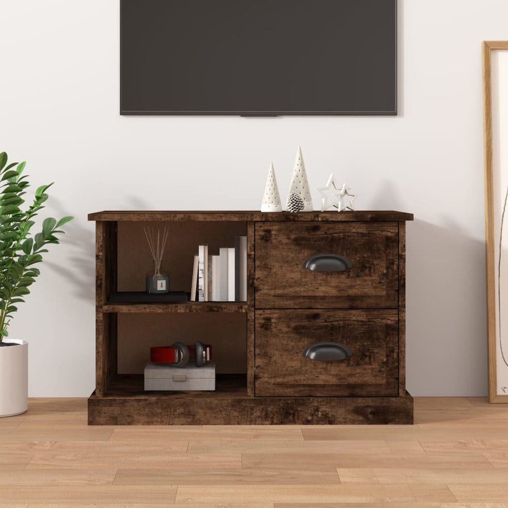TV-Schrank Räuchereiche Holzwerkstoff