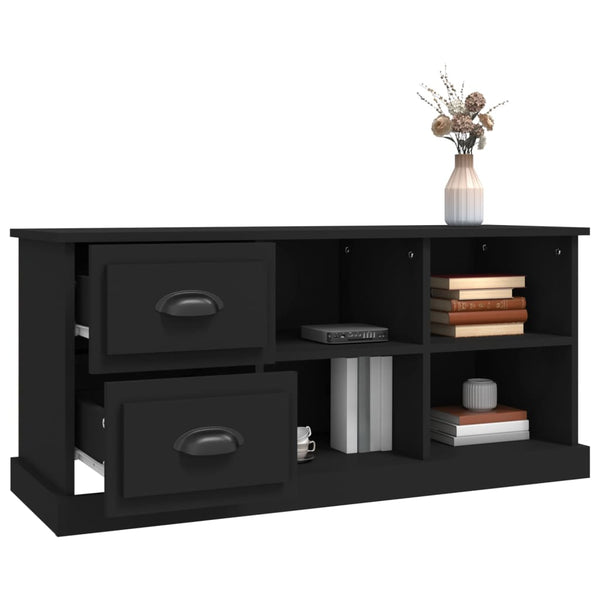 Schwarzer TV-Schrank 102 cm