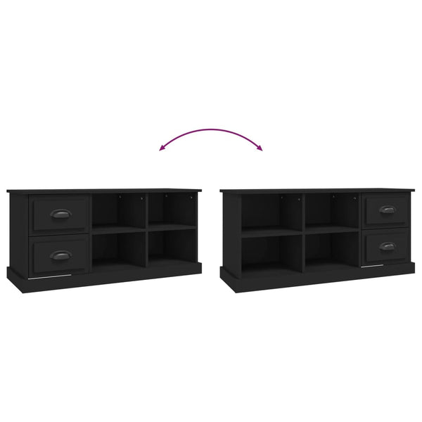 Schwarzer TV-Schrank 102 cm