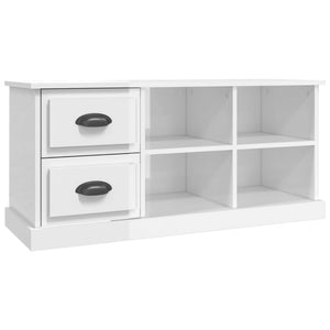 TV-Schrank Hochglanz Weiß 102 cm