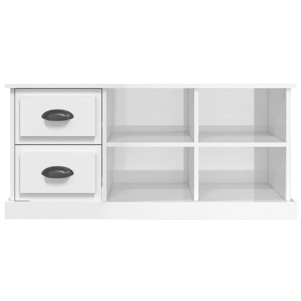 TV-Schrank Hochglanz Weiß 102 cm