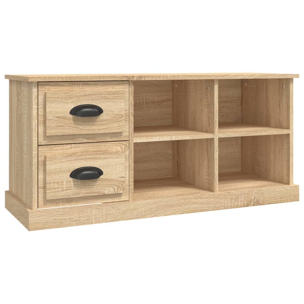 Meuble TV vidaXL chêne Sonoma 102x35,5x47,5 cm bois d'ingénierie