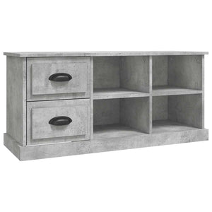 Betongrauer TV-Schrank, 102 cm