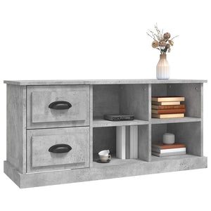 Betongrauer TV-Schrank, 102 cm