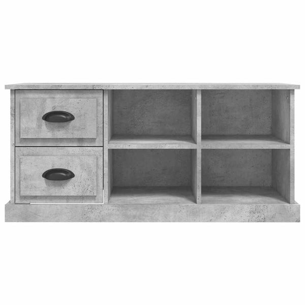 Betongrauer TV-Schrank, 102 cm
